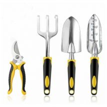 Outils de Jardin, Kit Jardinage Ensemble Outils Jardinage pour l'élagage, la Transplantation 4 Pièces
