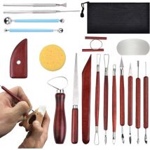 Tuserxln - Outils de sculpture en argile, outil de modélisation de céramique et de poterie, ensemble d'outils en céramique, Kit d'outils en polymère