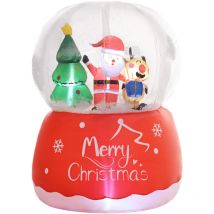 Outsunny 5.5FT Christmas Inflatable Crystal Ball with LED Lights for Party