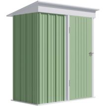 Outsunny - Armadio da Esterno per Attrezzi in Acciaio con Porta Bloccabile Verde