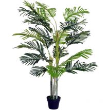 Outsunny - Künstliche Palme groß 150 cm, Kunstpflanze, Kunstpalme, Plastik Künstliche Pflanzen im Topf, Fake Plant wie echt für Wohnzimmer