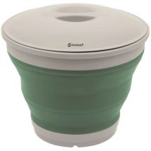 Seau pliable rond avec couvercle Shadow vert Outwell