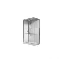 Novellini - Cabine de douche multifonction 1 porte coulissante 1 fixe 80x120 cm