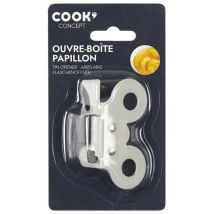 Ouvre-boîte Papillon - Cmp Paris - Manuel - Métal - 7,40 X 4,70 X 2,70 Cm - Coloris Aléatoire