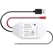 Meross - ouvre-porte de garage connecté homekit, télécommande de porte intelligent compatible avec siri, apple watch, homepod, alexa, goo