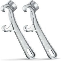 Ouvre-seau en aluminium, ouvre-seau de 5 gallons, clé à couvercle de seau en argent, ouvre-boîte en métal, outil de retrait de couvercle pour usage