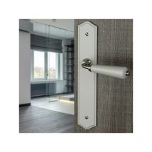 Ouvre&deco - Ouvre&Déco - 2 poignées de porte honfleur Bdc, Bois gris clair entraxe 195 mm