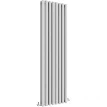 Sky Bathroom - Oval Column Radiator 1600x472mm White Vertical Radiator Double Modern Central Heating Radiators Designer Radiators - White