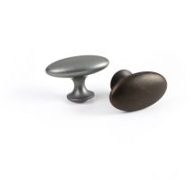 Furnipart - Oval Simple - Pomo 60Mm. -23 Marron Antique