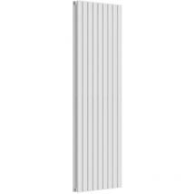 Lux Heat - Oval Vertical Radiator - White - 1600 mm x 540 mm (Double)