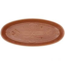 Ovale Platte Sienna Terracotta 41x18cm Sg Secret De Gourmet