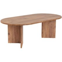 ASIR GROUP LLC – Ovaler Couchtisch 119 cm – melaminbeschichtete Spanplatten – 39,8 cm hoch – 13,775 kg