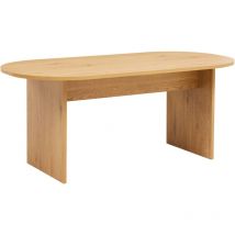 Ovaler Esstisch aus Holzmelamin mit 8 Sitzplätzen