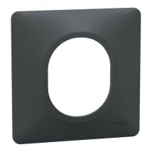 Ovalis - Plaque de finition - 1 poste Anthracite (S340702)