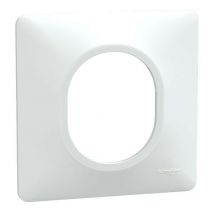 Ovalis - Plaque de finition - 1 poste Blanc (S320702)