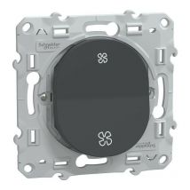 Ovalis - poussoir vmc - sans arrêt - Anthracite (S340236)