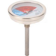 Oven Temperature Gauge Tester Barbeque Grill Baking Cooking Meter 100‐475°F 50mm Stainless Steel Dial Plate TS‐BX43