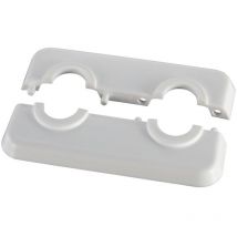Oventrop - Abdeckrosette aus Kunststoff flachdichtend, Nabenabstand 50mm, 15mm Lochung