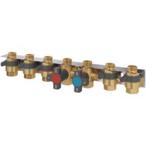 Anschluss- und Absperrset für Regudis w-hte, mit Spülfunktion - Oventrop