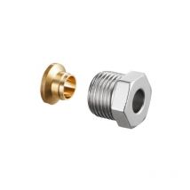 Oventrop - Ofix ce Klemmringverschraubung, für Innengewinde 3/8' x 10mm, für Kupferrohrechts, vernickelt