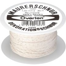 Baumwollkordel 1,0 mm 30 m weiß - Overmann