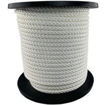 Kordel Seilrad-Ø 4 mm weiß feste Flechtung mit Seele