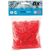 OX-T160605 Distanziatori per Piastrelle a Forma di Cuneo, Rosso, 5mm (500 pcs) - Ox Tools
