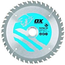 Ox Tools - Ox Ox-tctw-tf-1652040 40 Denti Taglio Del Legno Atb Thin Kerf, Lama Per Sega Circolare, 0 V, Argento/blu, 165/20 Mm