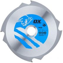 Ox Diamonds Tools - ox Ulimate Cement Circular Saw Blade Polycrystalline Diamond 216 x 30mm - 4 Teeth (1 Pack)