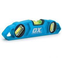 Ox Tools - OX-P027625 230mm 9'' Pro Torpedo Spirit Level Boat Rare Earth Magnets