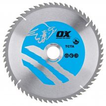 OX Aluminium/Plastic/Laminate Circular Saw Blade 184 x 20 x 2.2mm - 48 Teeth TCG (1 Unit)