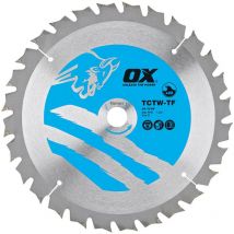 Ox Diamonds Tools - ox Wood Cutting Thin Kerf Circular Saw Blade atb 190 x 16 x 1.0mm 28 Teeth (1 Pack)