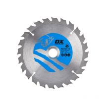 OX - 165mm Circular Saw Blade (Wood, Thin Kerf) 20B 24T TCTW-TF1652024