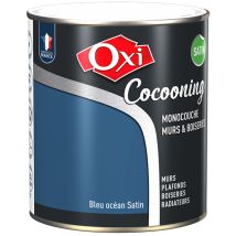 Oxi Wand- Und Holzfarben Cocooning Satin Blau Ozean 2,5l