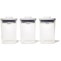 Good Grips pop Round 3-Piece Mini Canister Set - OXO