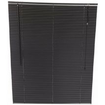 120 x 150cm pvc Black Home Office Venetian Window Blinds with Fixings - Oypla