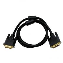 Oypla - 1m dvi-d 24 + 1 Pin Male to Male Dual Link Cable Lead Gold