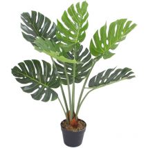 Artificial Monstera Plant 85cm Indoor Outdoor Decoration - Oypla