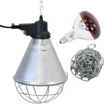 Oypla - Poultry Heat Incubator Lamp 175W w. Red Bulb For Chicks/Puppies