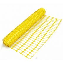 Safenet Heavy Duty Yellow Safety Barrier Mesh Fencing 1mtr x 50mtr - Oypla