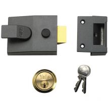 Yale - Locks P89 Deadlock Nightlatch 60mm Backset dmg Finish Visi YALP89DMGPB