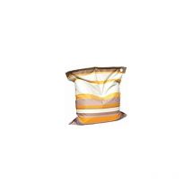 King Home Pouf-kissen 135x160x25h Cm Mit Abnehmbarem Bezug Gelb Gestreift