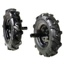 Paar 3.50-8' bereifte Räder für Nibbi Motormäher 118