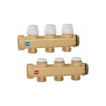 Caleffi 662635 – 3-Wege-Ventilblock – Heizkreisverteiler – Messing – 10 bar – 5-100 °C