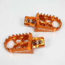 Paar Fußrasten Fußkeile Alu Cross Orange Scar Für Motorrad Ktm