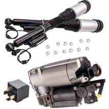 BFO - Paar Hinten Federbein + 1x Kompressor Für Mercedes Benz s Klasse W220 airmaticPaar Hinten Luftfederung Stodmpfer + Kompressor for Mercedes