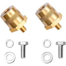 Paar M8 Messing-Batterieadapter, Batterieklemmen, Batteriepoladapter für Lithium-Autobatterien