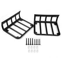 Rücklichtschutzgitter für Jeep Wrangler JK 2007-2016 – Aluminiumlegierung – Schwarz – 100% Neu – 1 Paar