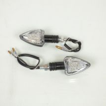 Paar Schwarze Led Blinker Blackway Pantora Triangle Für Motorrad