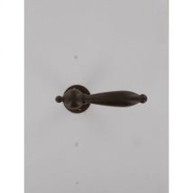 Brionne - Paar Türdrücker Béarn Rouille auf runder Rosette Ø43 - V.6251640RO